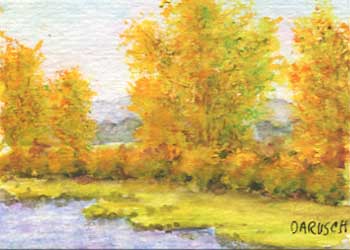 "Secret Pond" by Doris A Rusch, Fort Atkinson WI - Watercolor - SOLD